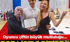 Oyuncu çiftin büyük mutluluğu… Ege liseyi bitirdi!