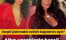 Yeşilçam’ın esmer güzeli Serpil Çakmaklı altın varaklarla bezeli evinin kapılarını açtı! İşte Serpil Çakmaklı’nın parmak ısırtan evi…